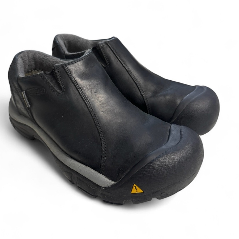 KEEN Brixen Waterproof Low Men's Black Slip-on Shoes Size 8 - Picture 1 of 10